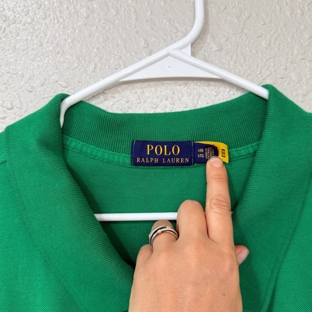 Ralph Lauren Polo Mens 4XB Match Green Stampede TRIPLE PONY